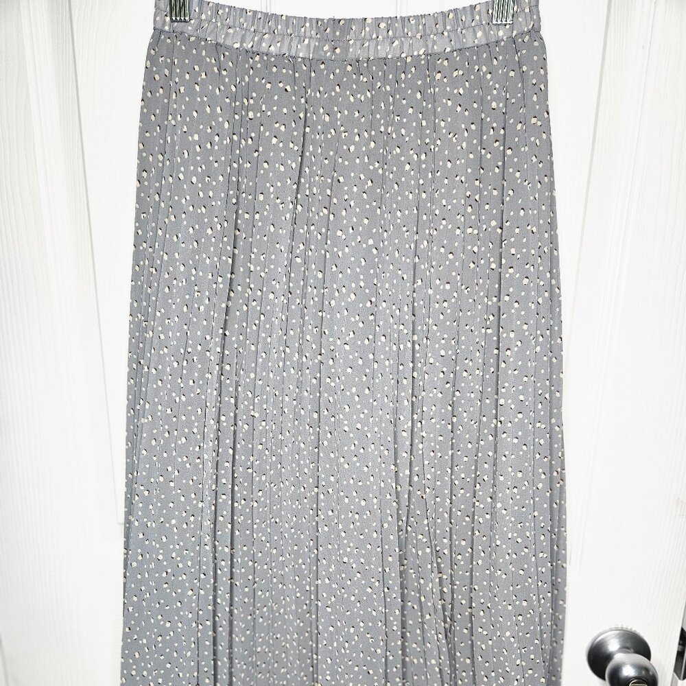 GU Printed maxi Pleated skirt (for US size XS/S)